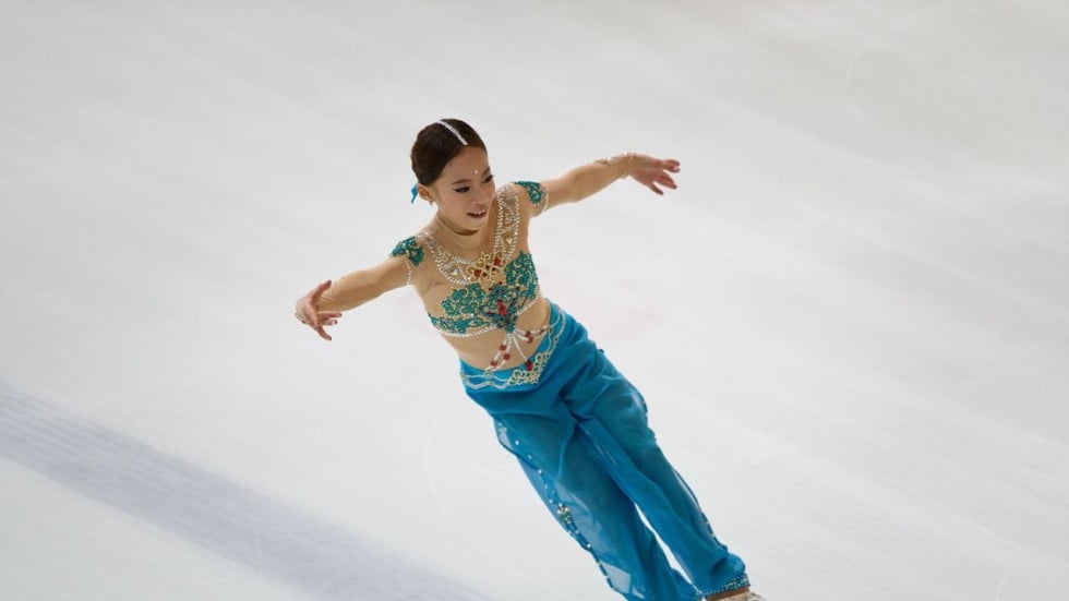 Mastering the triple axel Korean figure skating prodigy, 11, treads