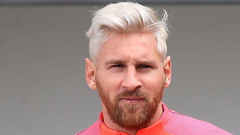 Gentlemen Prefer Blond Lionel Messi Follows Trend And Turns Heads With