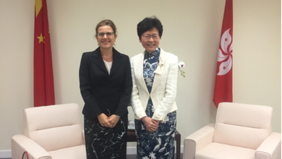 carrie lam defends chinese minister