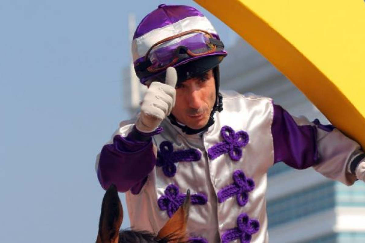 Olivier Doleuze won race two on Quiet Confidence. Photo: Kenneth Chan