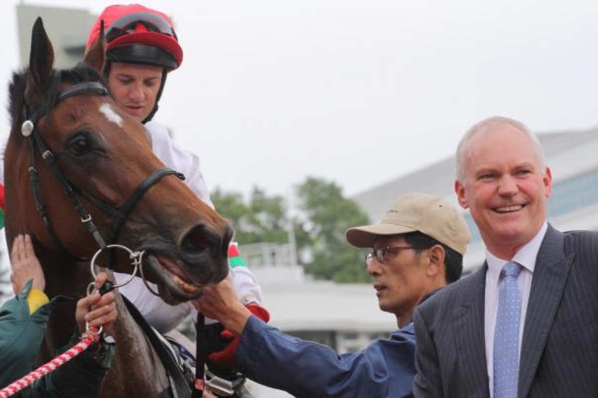 Brett Prebble and David Hall get one home with Berlinski. Photo: Kenneth Chan