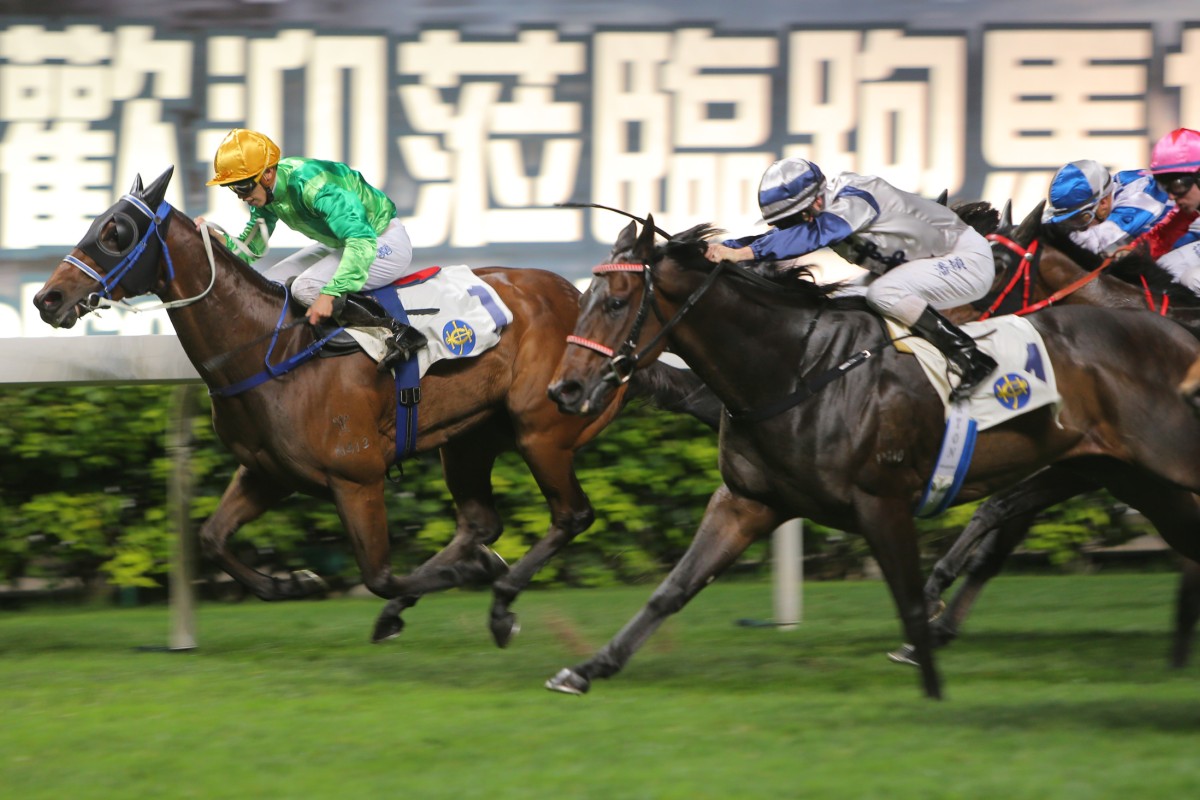 Speedygonzalez makes it five wins from his last six starts at Happy Valley on Wednesday night. Photo: Kenneth Chan