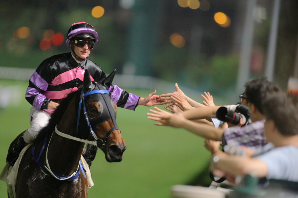 Zac Purton brings Domineer back after his dominant display. Photo: Kenneth Chan