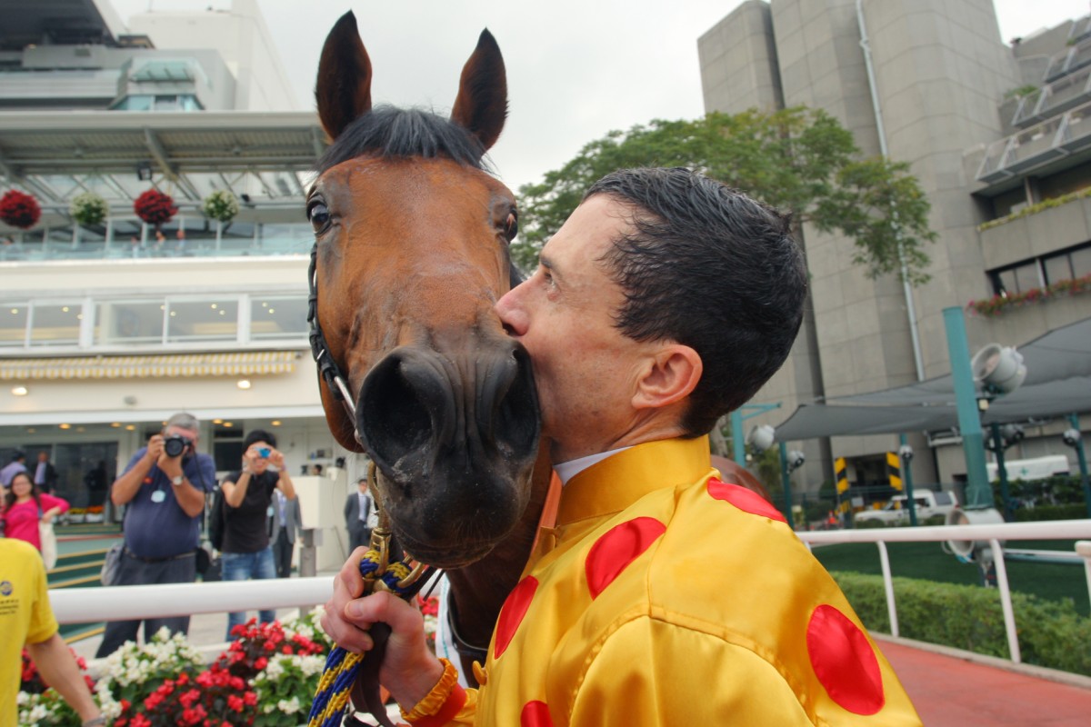 Douglas Whyte partnered Akeed Mofeed to all four of his Hong Kong wins, including the Hong Kong Cup and the Hong Kong Derby. Photo: Kenneth Chan