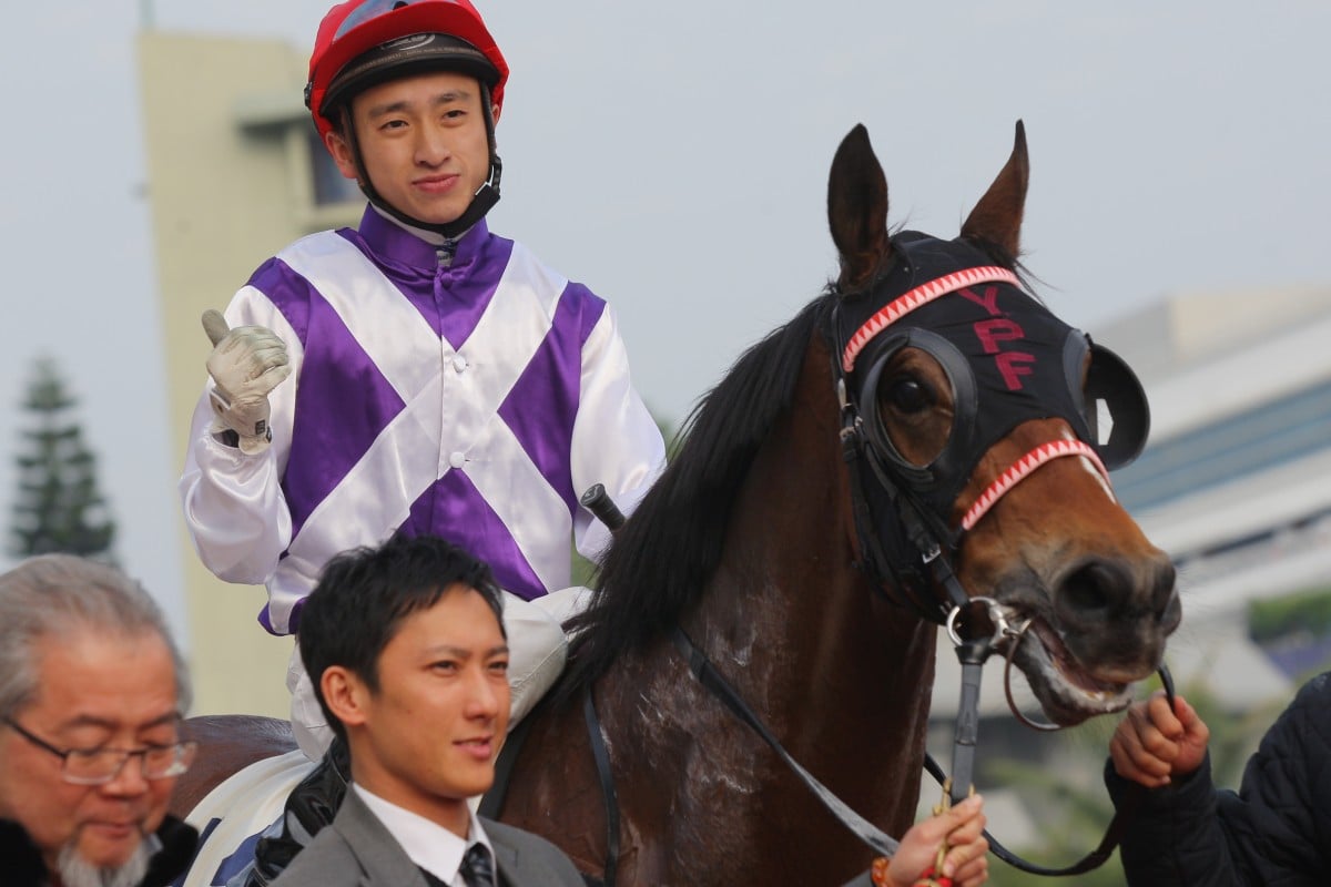 Dicky Lui won on Good Thinker in December. He copped another suspension on the same horse on Sunday. Photos: Kenneth Chan