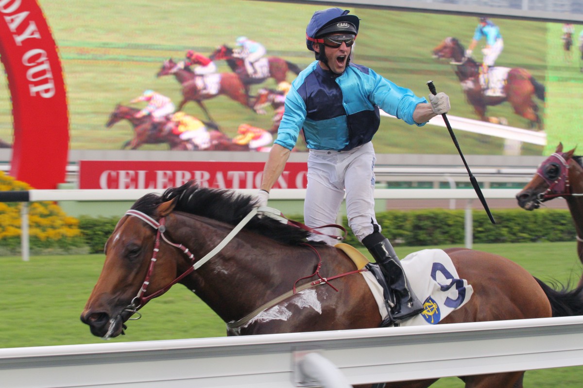 Not Listenin'tome won the National Day Cup down the straight under Neil Callan. The galloper can cement his Hong Kong Sprint claims in the Premier Bowl. Photo: Kenneth Chan