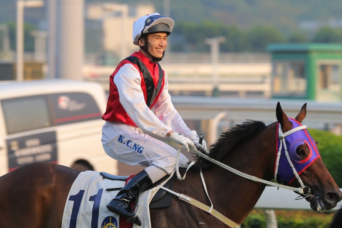 Alvin Ng was recalled from suspension to ride in the ninth race, before resuming his ban. Photo: Kenneth Chan