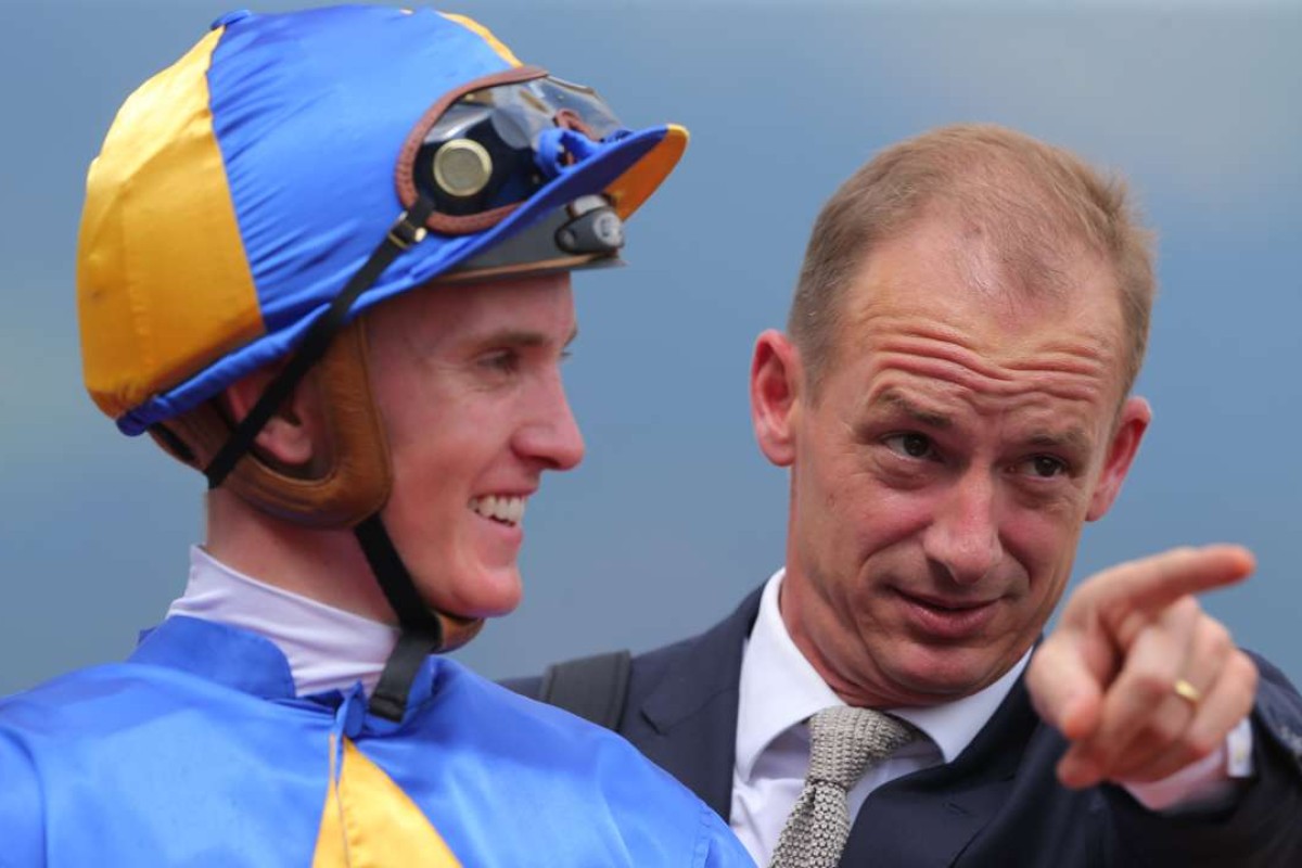 Race 5, Richard Gibson with Chad Schofield won the Swaine Cup(class 4, 1400m) at Sha Tin on 07May16.