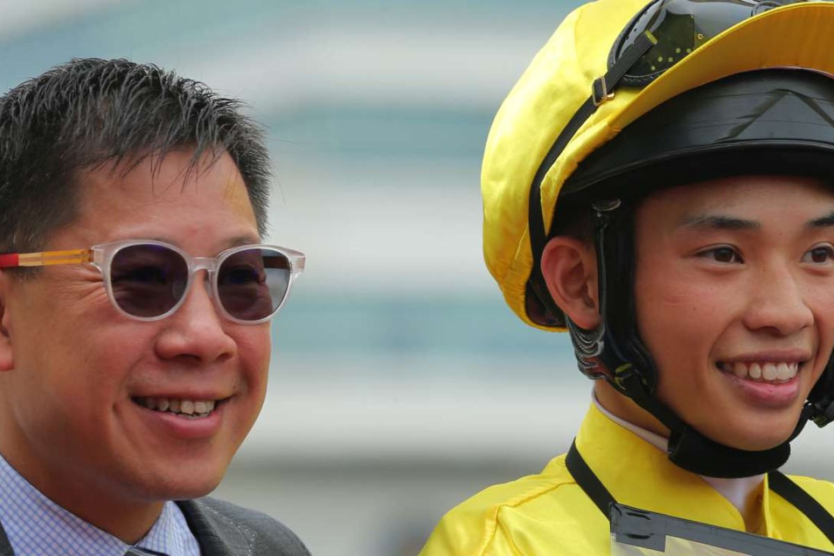 Dennis Yip and Jack Wong celebrate Travel Number One’s victory. Photo: Kenneth Chan