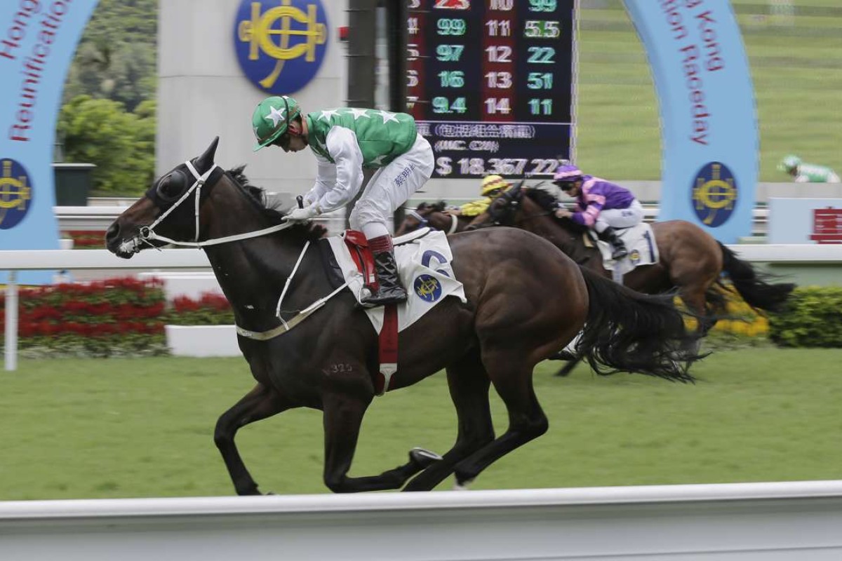 Matthew Chadwick eases over the line aboard Pakistan Star in one of the most impressive performances this season. Photos: Kenneth Chan