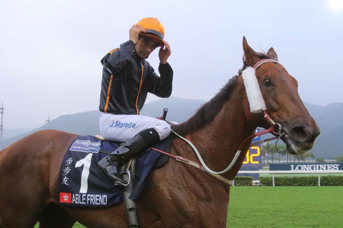 Joao Moreira and Able Friend. Photo: Kenneth Chan