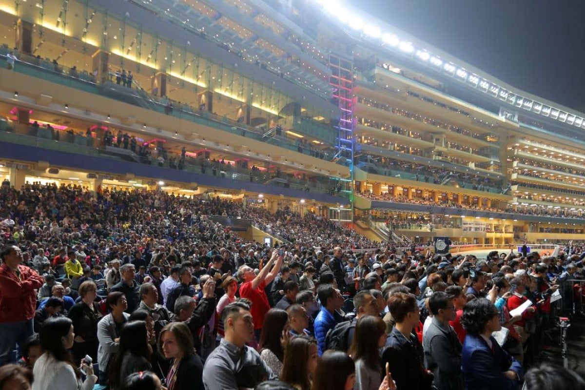 The world was watching – and betting – at Happy Valley on Wednesday night, along with more than 29,500 fans on course for the Longines International Jockeys’ Championship. Photos: Kenneth Chan