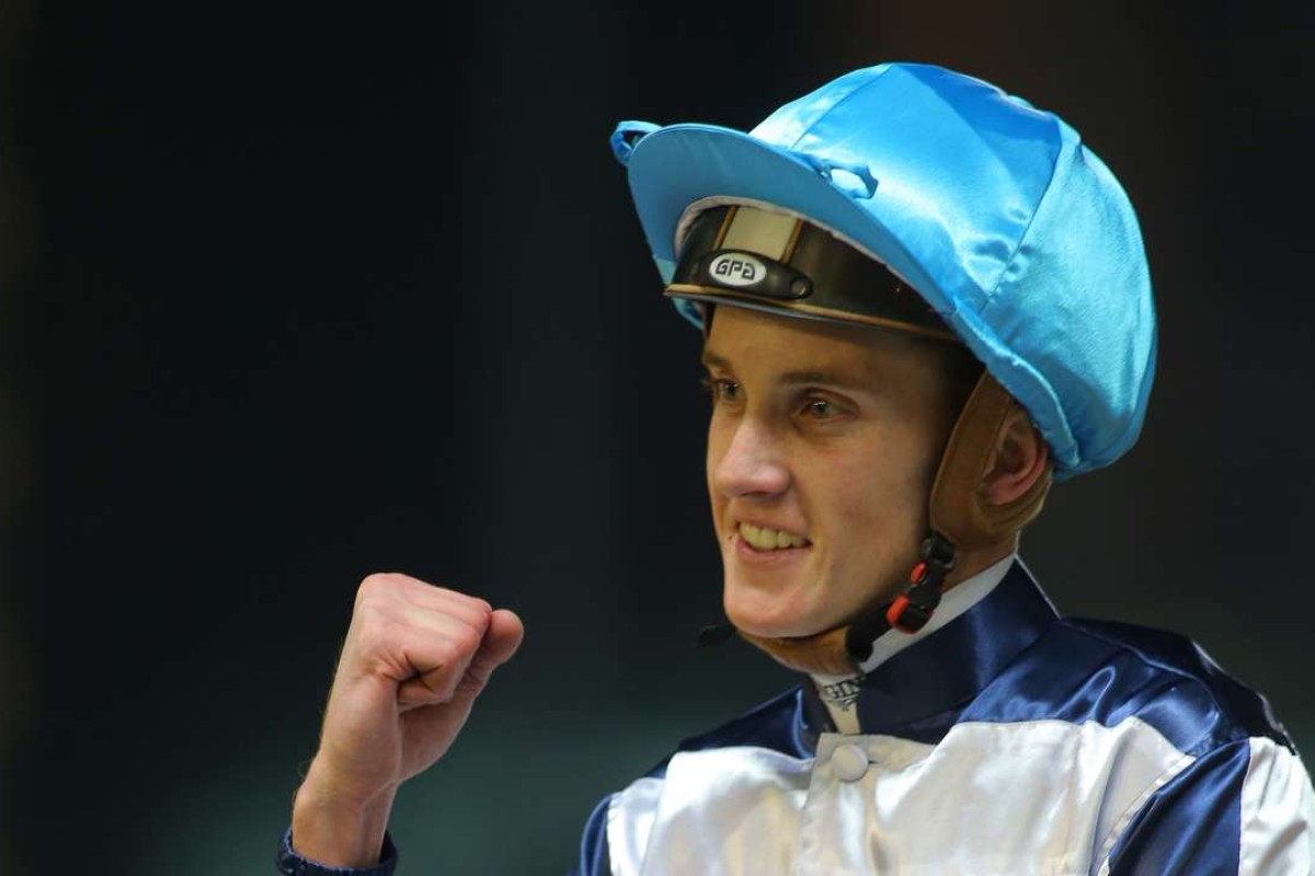 Chad Schofield was a winner at Happy Valley on Packing Dragon but was suspended through most of March and returns at Sha Tin on Sunday. Photos: Kenneth Chan.