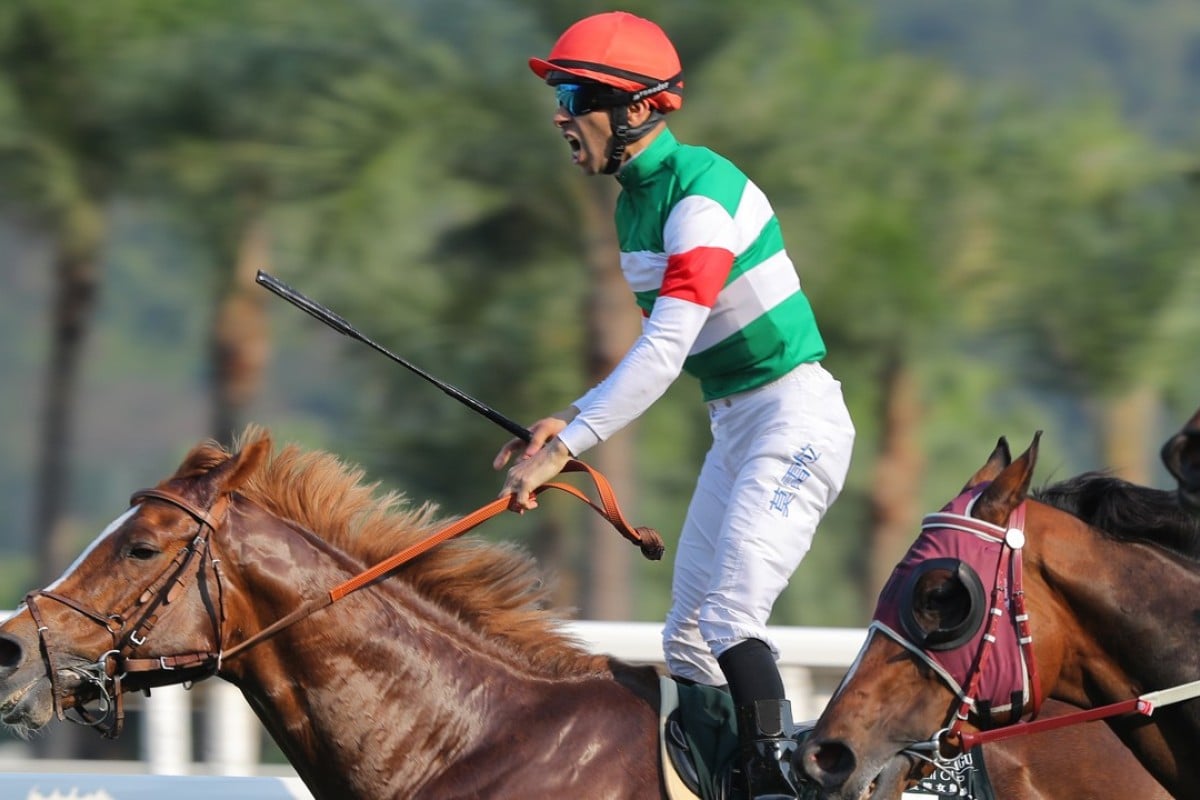 Joao Moreira wins the Audemars Piguet QE II Cup on Neorealism. Photos: Kenneth Chan