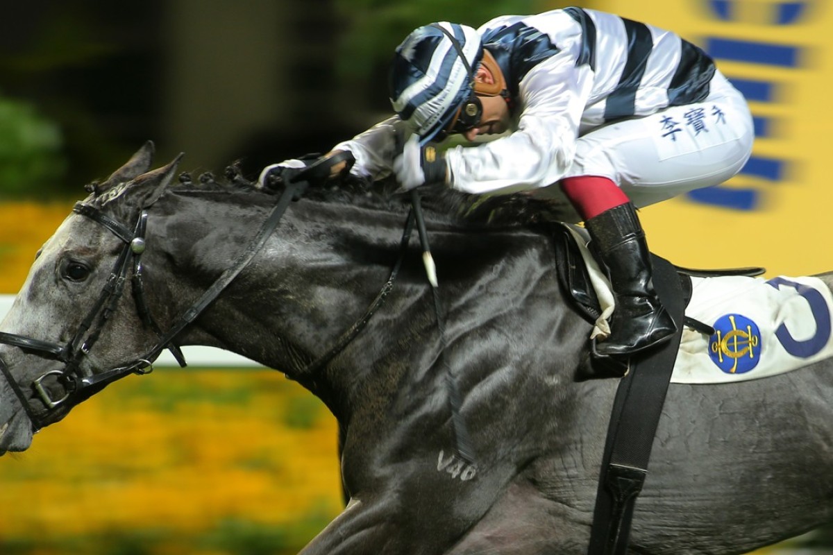 Umberto Rispoli pushes Rickfield out to win at Happy Valley in June. Photo: Kenneth Chan