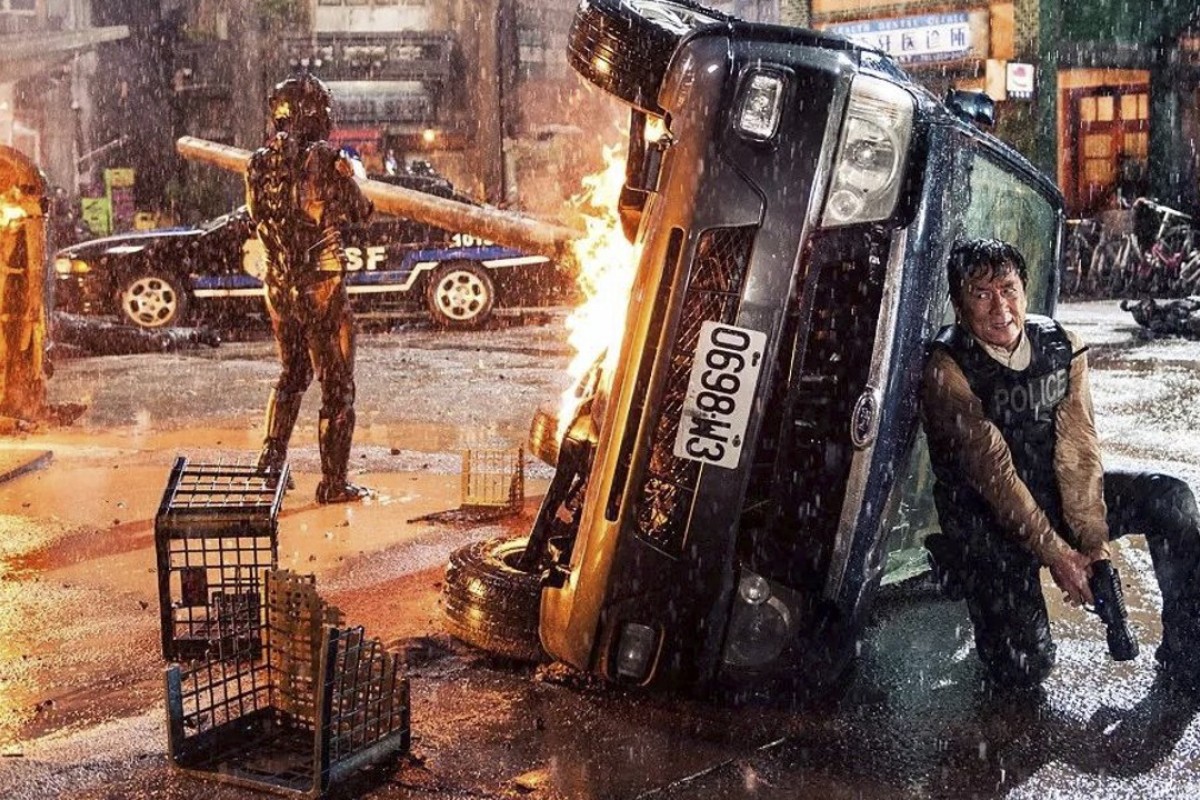 Jackie Chan in his newest release, Bleeding Steel, predicted to be another big earner at the Chinese box office.