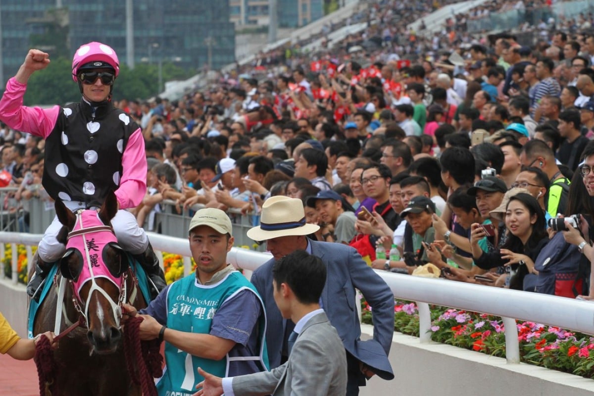 Beauty Generation returns after winning the Champions Mile. Photos: Kenneth Chan