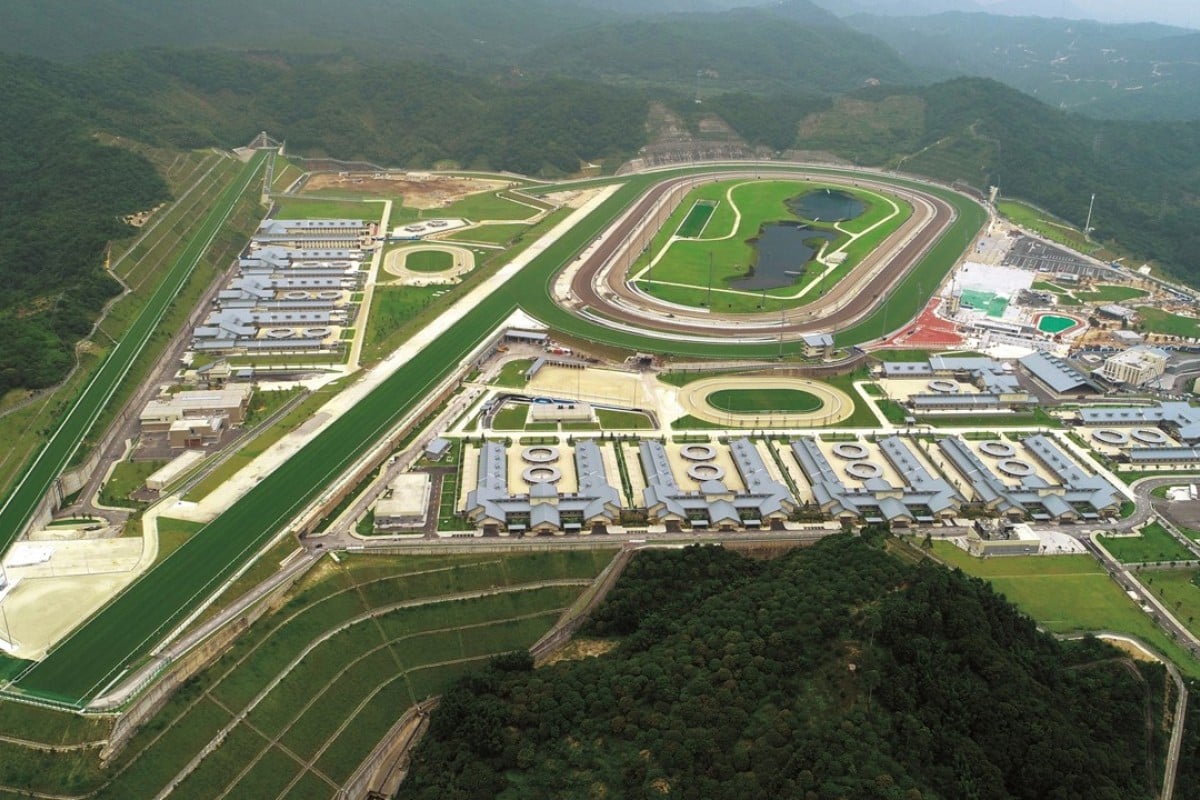 An aerial view of the Conghua Racecourse. Photo: HKJC