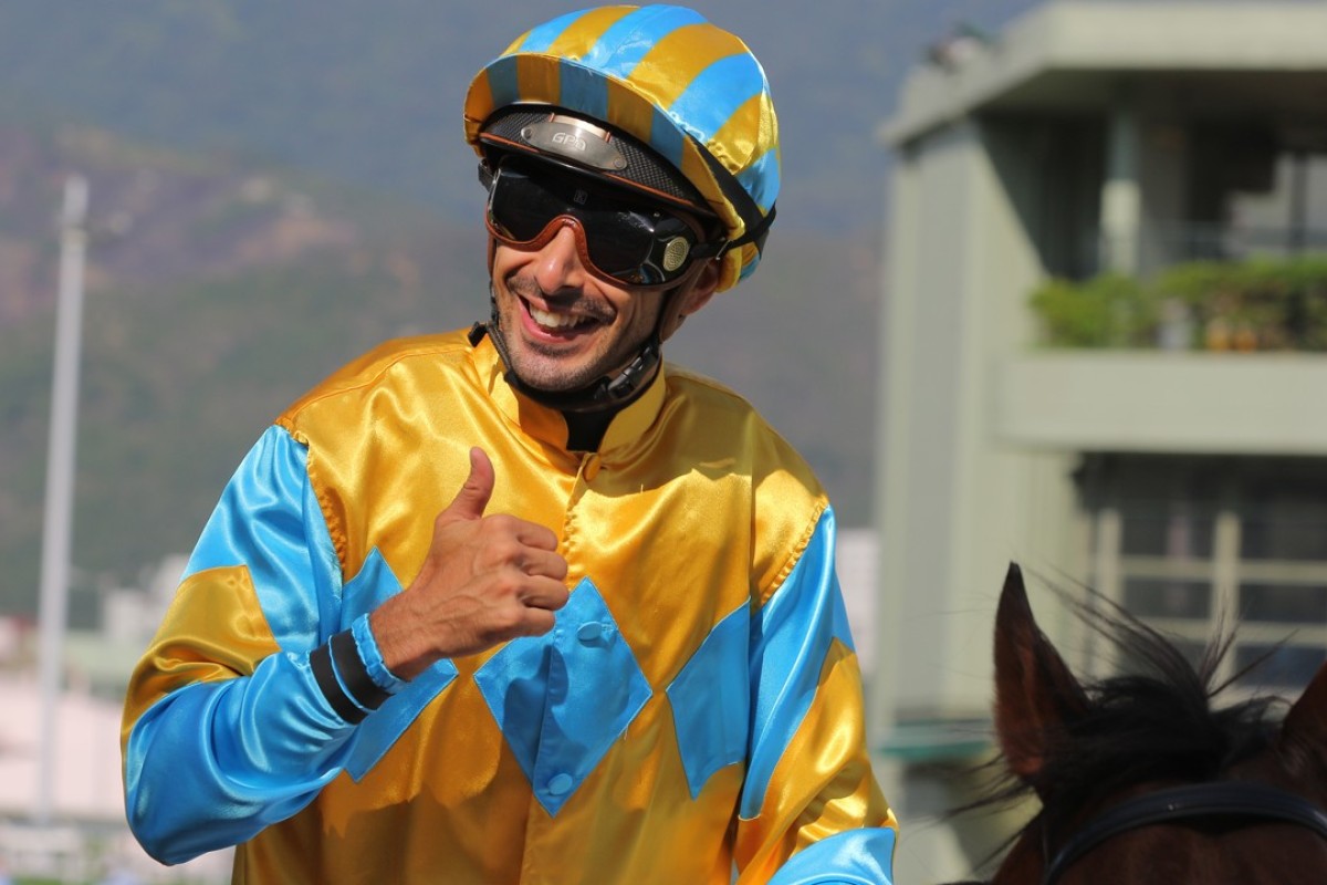 Alberto Sanna celebrates a winner. Photos: Kenneth Chan