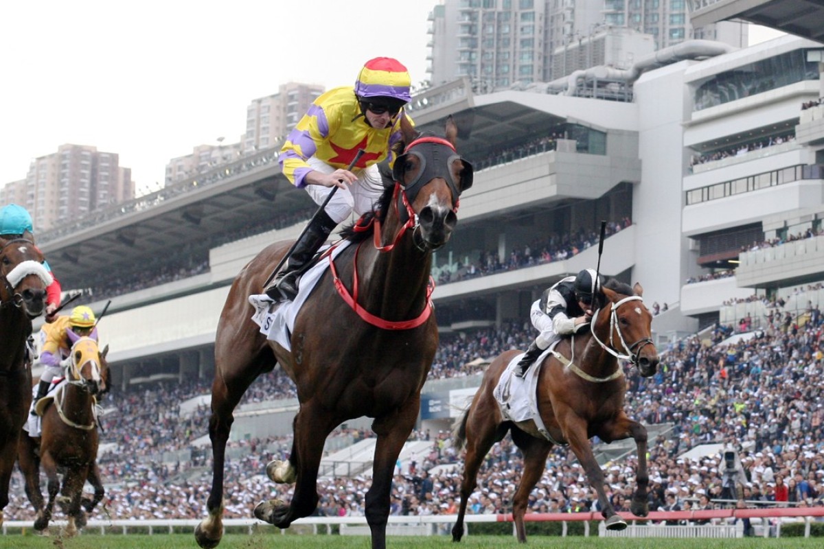 Ping Hai Star wins the Hong Kong Derby. Photos: Kenneth Chan