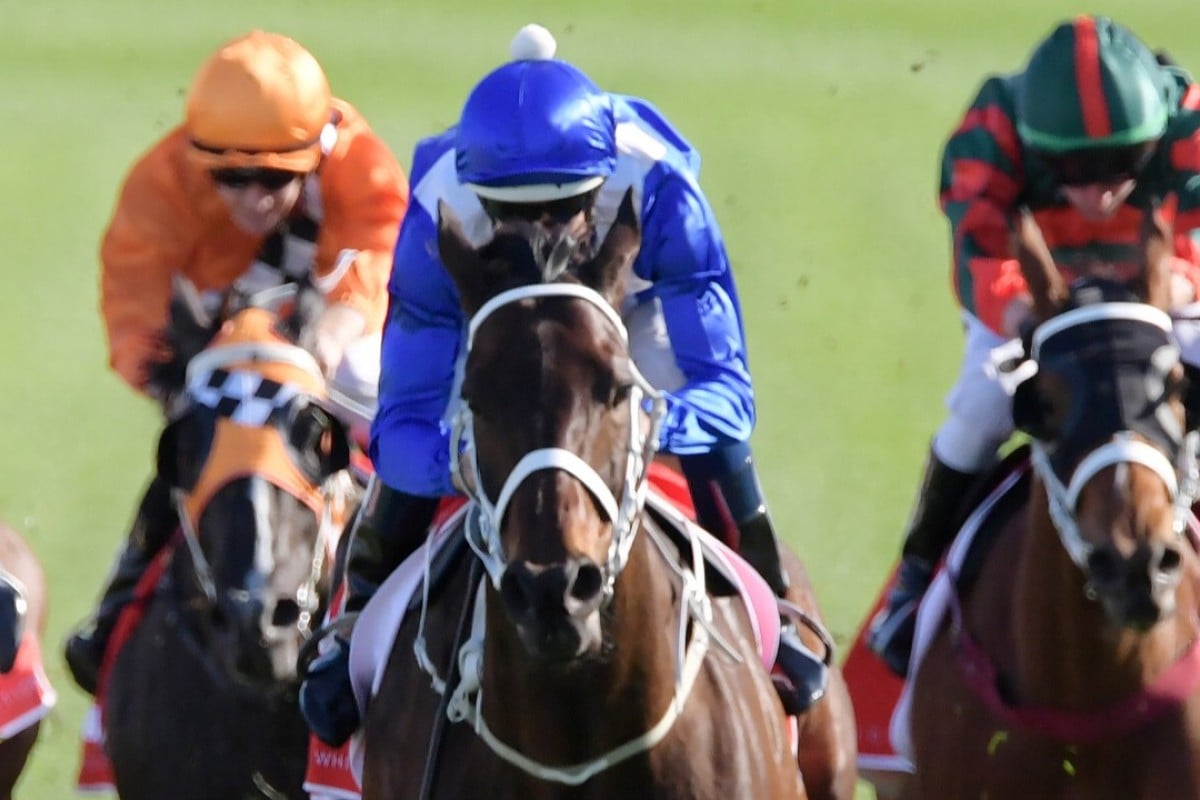 Winx surges to another victory under Hugh Bowman. Photo: AAP