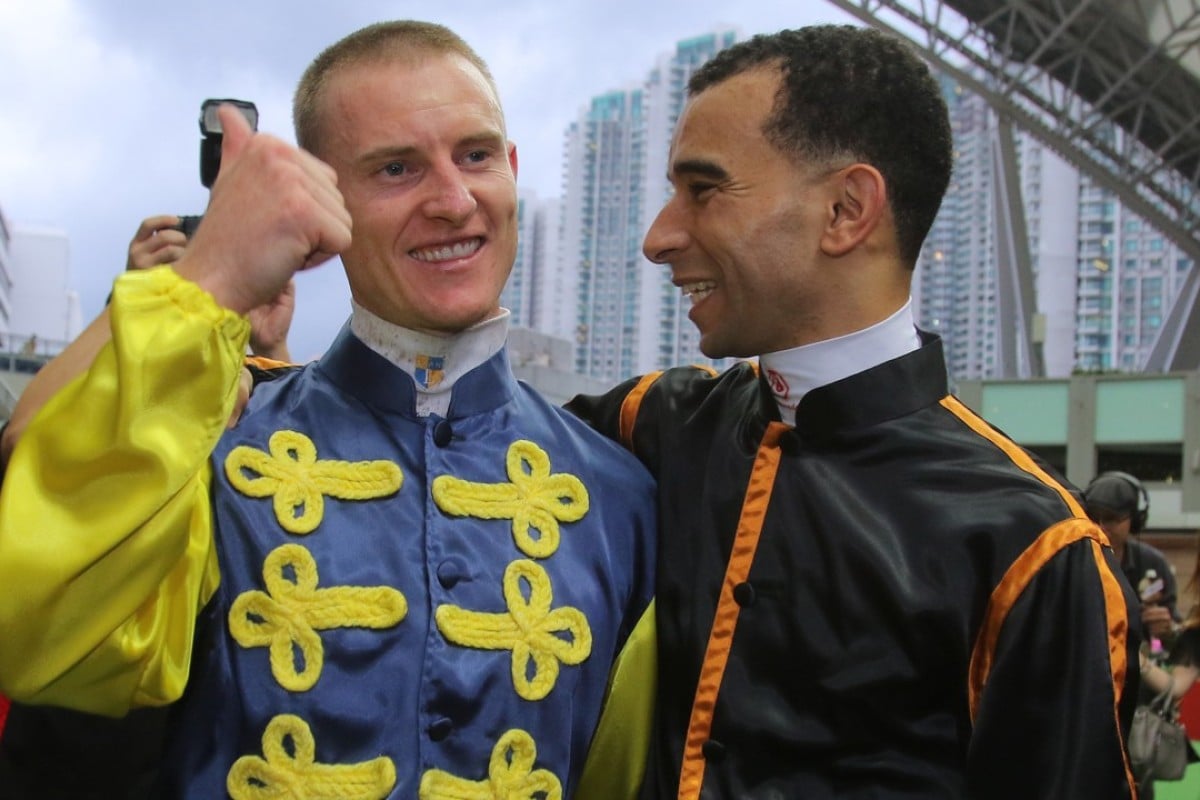 Jockey Zac Purton (left) says not everyone will be pleased if Joao Moreira (right) returns. Photos: Kenneth Chan