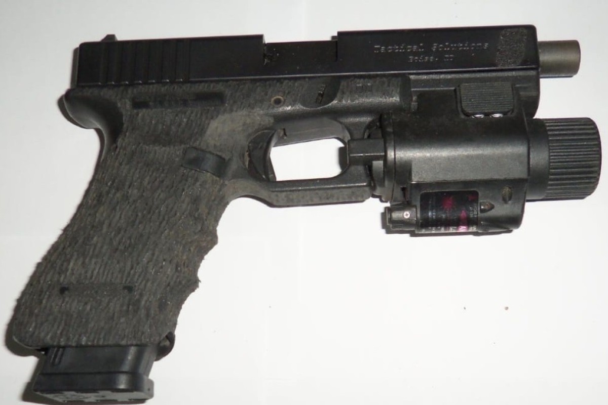 Pistols were among weapons found in Sai Kung. Photo: Handout