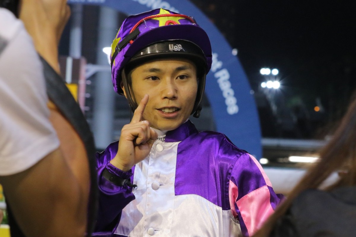 Matthew Poon celebrates a winner. Photos: Kenneth Chan