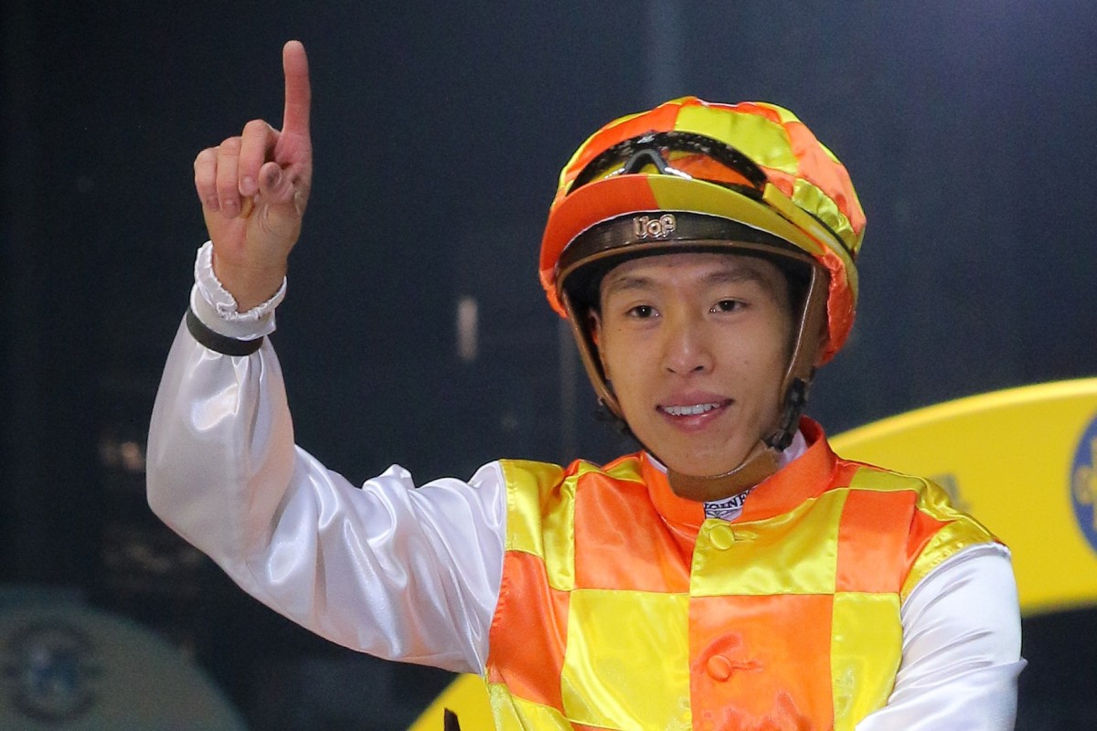 Vincent Ho celebrates a winner at Happy Valley. Photo: Kenneth Chan