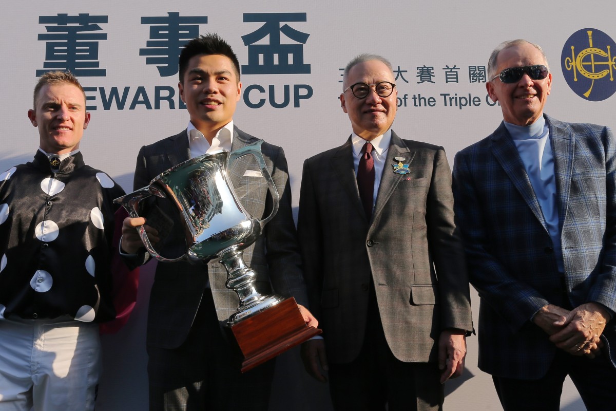 Beauty Generation’s connections pose for photos with the Stewards’ Cup. Photos: Kenneth Chan