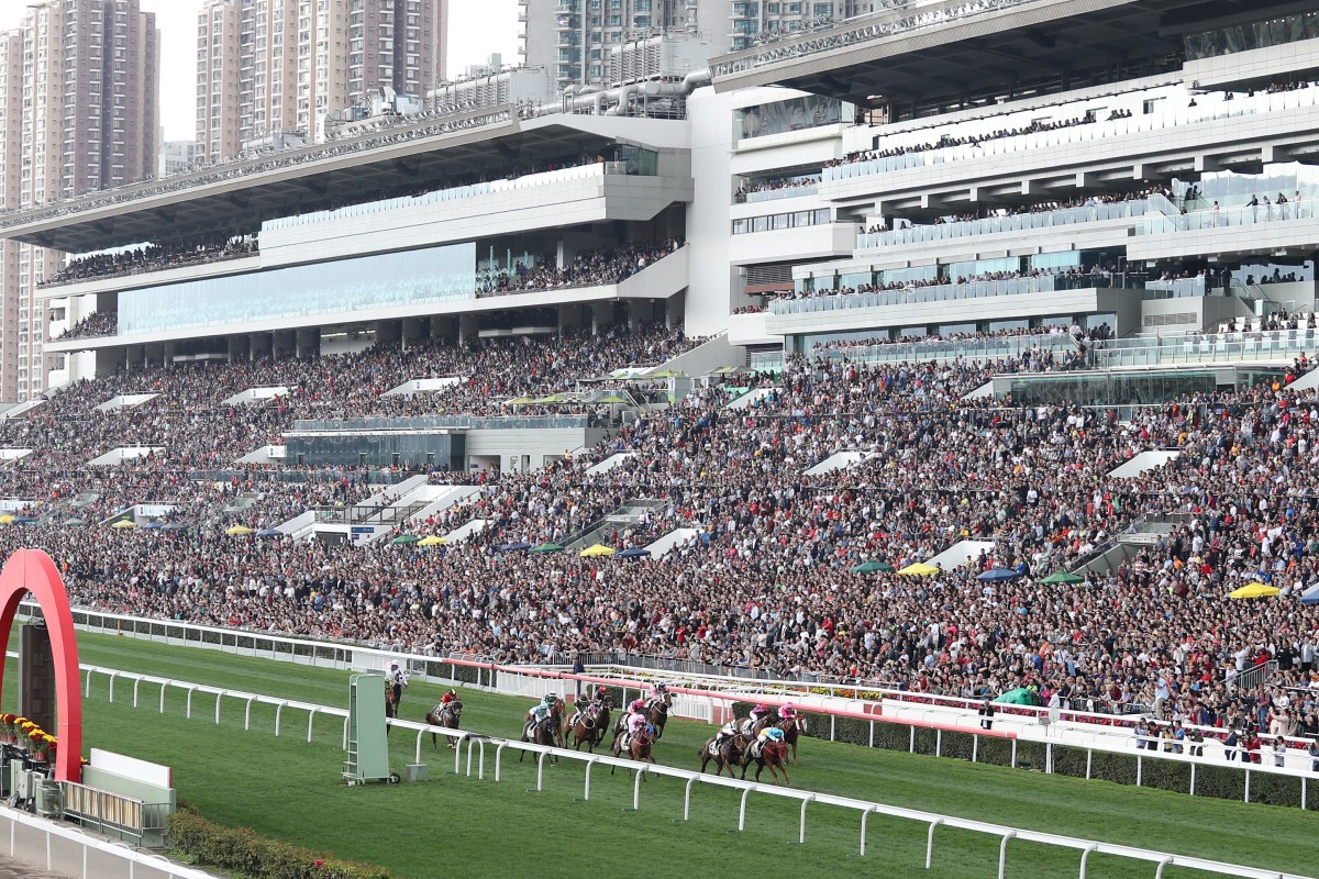 A huge crowd packs Sha Tin for the Lunar New Year races. Photos: Kenneth Chan