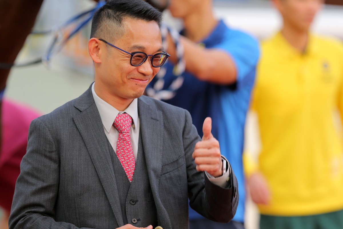 Trainer Jimmy Ting lands one of his 26 winners this season. Photos: Kenneth Chan