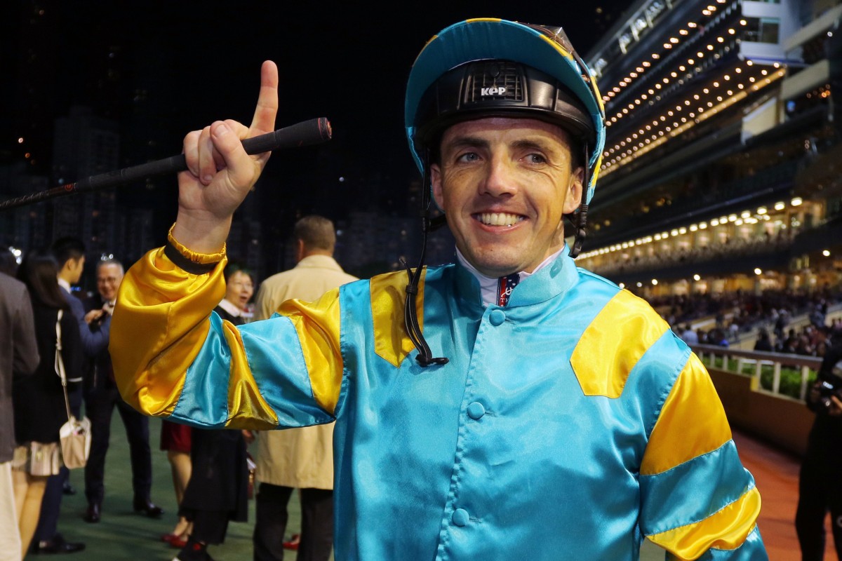 Martin Harley celebrates his first Hong Kong victory. Photos: Kenneth Chan
