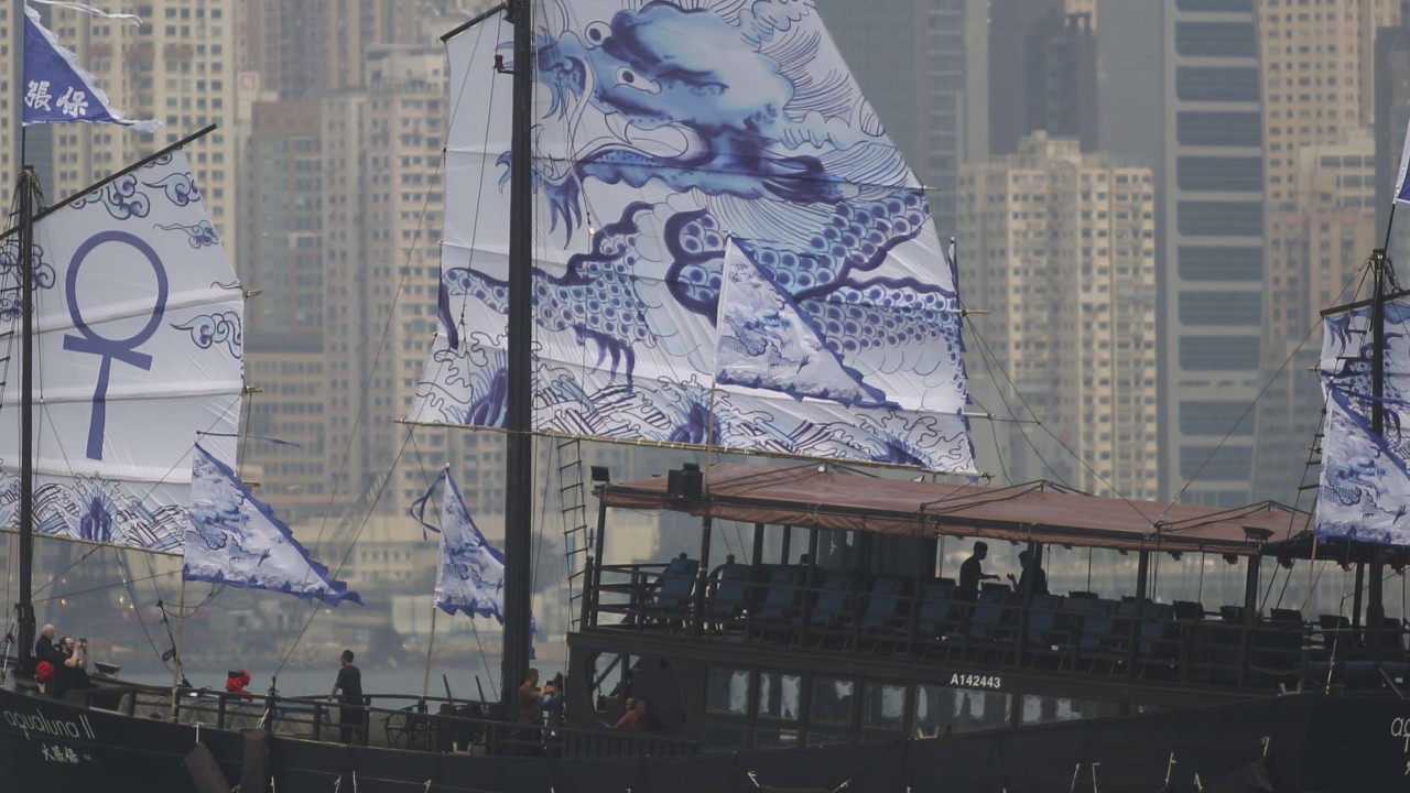 The scarlet-sailed  Aqua Luna has gained a sister vessel, built at one of the last shipyards still with the skills to assemble a wooden junk by hand – skills Hong Kong itself has lost
